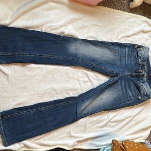 Miss Me Dark Wash Bootcut Jeans with Faded Detailing